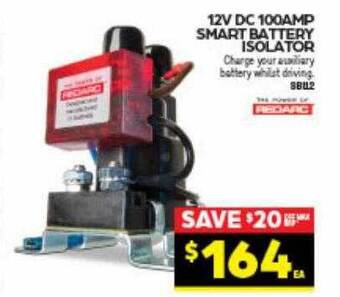 Autopro 12v dc 100amp smart battery isolator offer