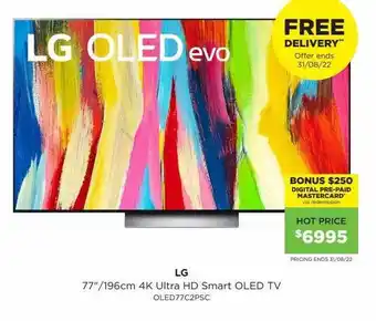 Bing Lee Lg 4k ultra hd smart oled tv offer