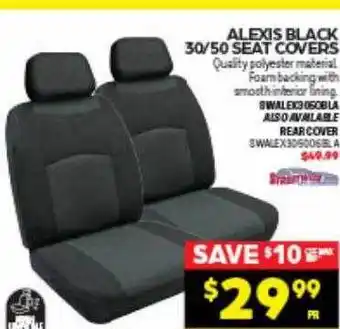 Autopro Alexis black 30 50 seat coverts offer