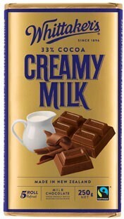 BIG W Whittaker's creamy milk chocolate block 250g offer