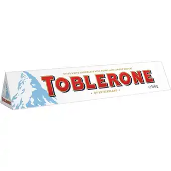 BIG W Toblerone white chocolate bar 360g offer