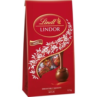 BIG W Lindt lindor milk chocolate bag 125g offer