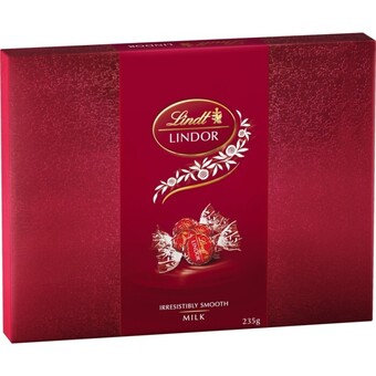 BIG W Lindt lindor milk gift box 235g offer