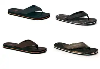 BIG W Wave zone mens wide and thick strap thongs offer