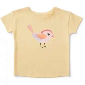BIG W K-d kids organic cotton print tee - yellow offer