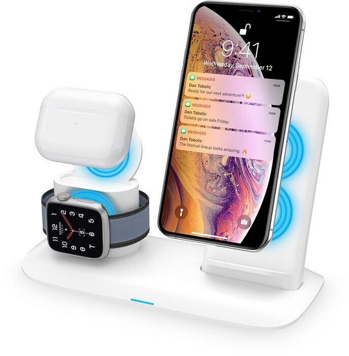 BIG W Eko 4-in-1 wireless charger dock - white offer