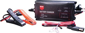 Sca 12v 4a 3 stage automatic battery charger