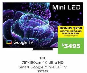 Bing Lee Tcl 75 offer