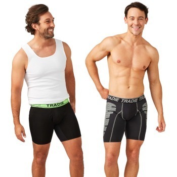 BIG W Selected tradie trunks and singlets offer