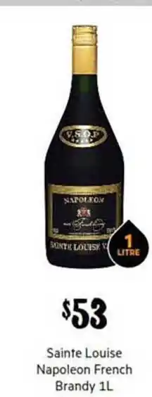 First Choice Liquor Sainte louise napoleon french brandy 1l offer