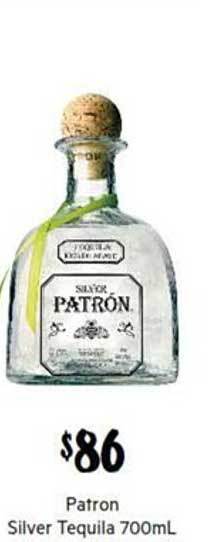 First Choice Liquor Patron silver tequila 700ml offer