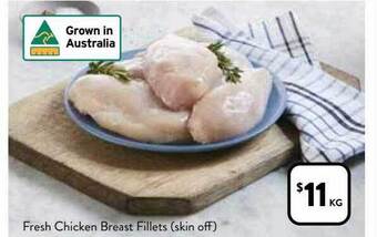 Foodworks Fresh chicken breast fillets (skin off) offer