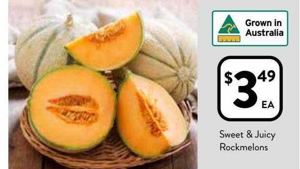 Foodworks Sweet & juicy rockmelons offer