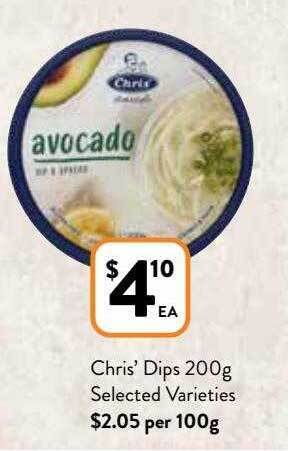 Chris' dips 200g