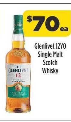 Glenlivet 12yo single malt scotch whisky