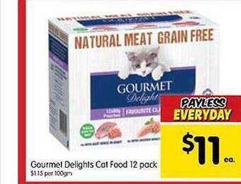 Spar Gourmet delights cat food 12 pack offer