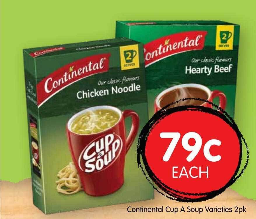 Spudshed Continental cup a soup varieties 2pk offer