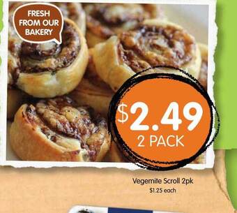 Spudshed Vegemite scroll 2pk offer