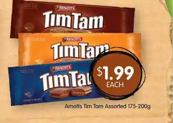 Arnotts tim tam assorted 175-200g