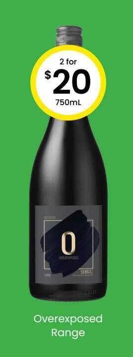 The Bottle O Overexposed range offer