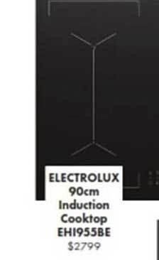 The Good Guys Electrolux 90cm induction cooktop offer