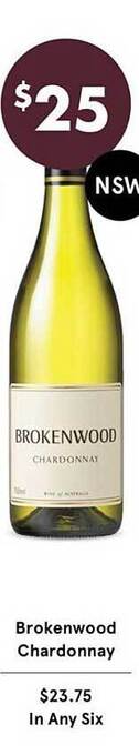 Vintage Cellars Brokenwood chardonnay offer