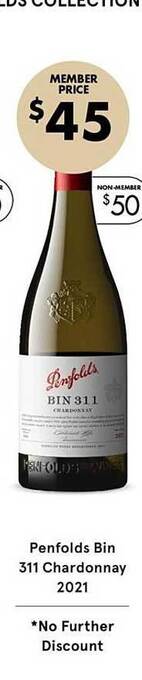Vintage Cellars Penfolds bin 311 chardonnay 2021 offer