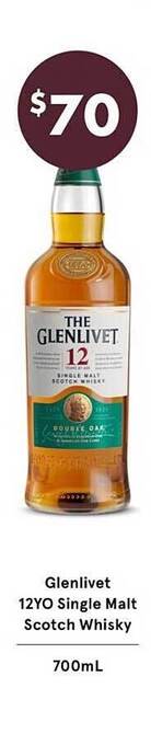 Glenlivet 12yo single malt scotch whisky