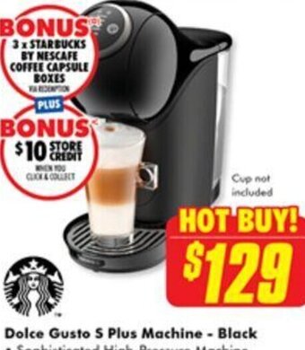 The Good Guys Dolce Gusto S Plus Machine - Black offer