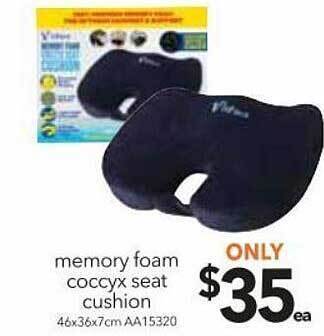 Cheap as Chips Memory foam coccyx seat cushion offer