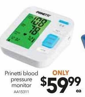 Cheap as Chips Prinetti blood pressure monitor offer