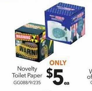 Cheap as Chips Novelty toilet paper offer