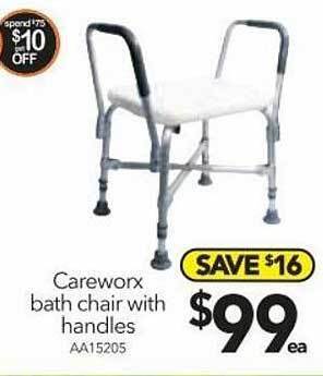 Cheap as Chips Careworx bath chair with handles offer