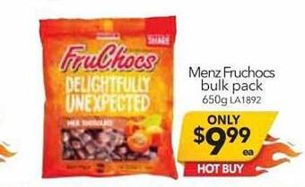 Cheap as Chips Menz fruchocs bulk pack offer