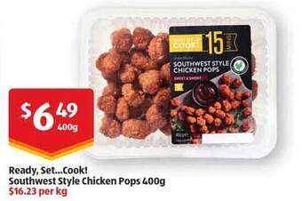 ALDI Ready, set...cook! southwest style chicken pops offer
