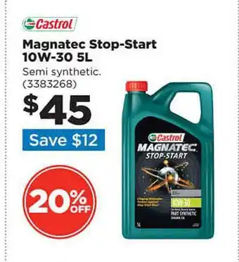 Repco Magnatec stop-start 10w-30 5l castrol offer