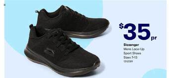 BIG W Slazenger mens lace-up sport shoes offer