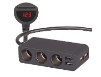 3-Way Cigarette Lighter with USB Power