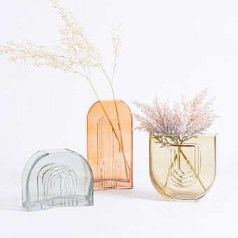 Bally glass vase by m.u.s.e.