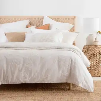 Pillow Talk Douglas natural quilt cover set by habitat offer