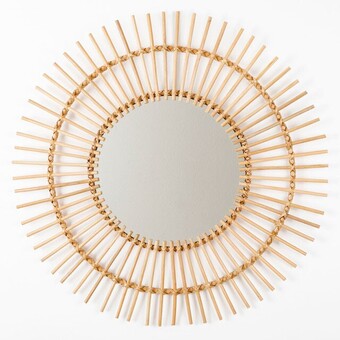 Pillow Talk Mayra rattan mirror by m.u.s.e. offer