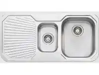 The Good Guys Oliveri 1 + 1/2 Bowl Inset Sink with Drainer in Right Hand Sink offer