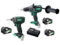 Total Tools Hikoki 36V MultiVolt Brushless 2 Piece 2x5.0Ah/2.5Ah Combo Kit offer