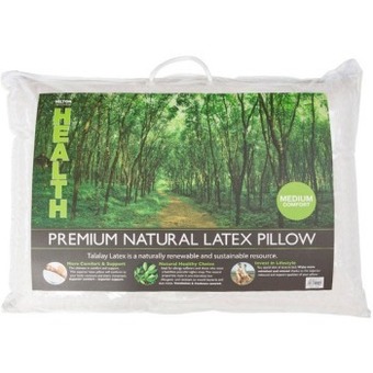 Pillow Talk Premium quality talalay latex medium pillow by hilton health offer