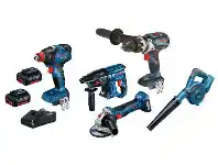 Total Tools Bosch 18V 5 Piece 2x5.0Ah Combo Kit offer