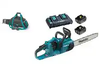 Total Tools Makita 36V (2x18V) Brushless 400mm (16") 2x5.0Ah Easy Change Bar Chainsaw Kit offer
