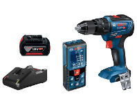 Total Tools Bosch 18V Brushless Hammer Drill & 40m Laser Distance Measurer 1x5.0Ah Combo Kit offer