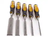Total Tools Stanley Fatmax 5 Piece Thru-Tang Butt Chisel Set offer