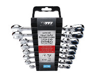 Total Tools TTI 8 Piece Flex Head Ratchet R/OE 72 Tooth Metric Spanner Set offer