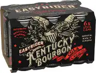 Liquorland Easy Rider Bourbon & Cola Cans 375ml offer